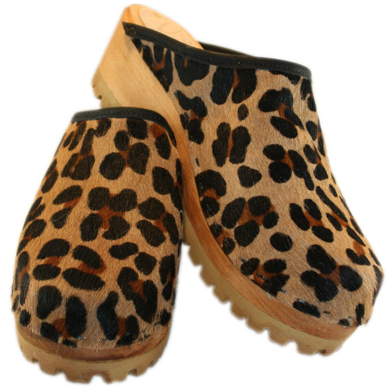 Leopard Pony Leather on a Mountain Sole