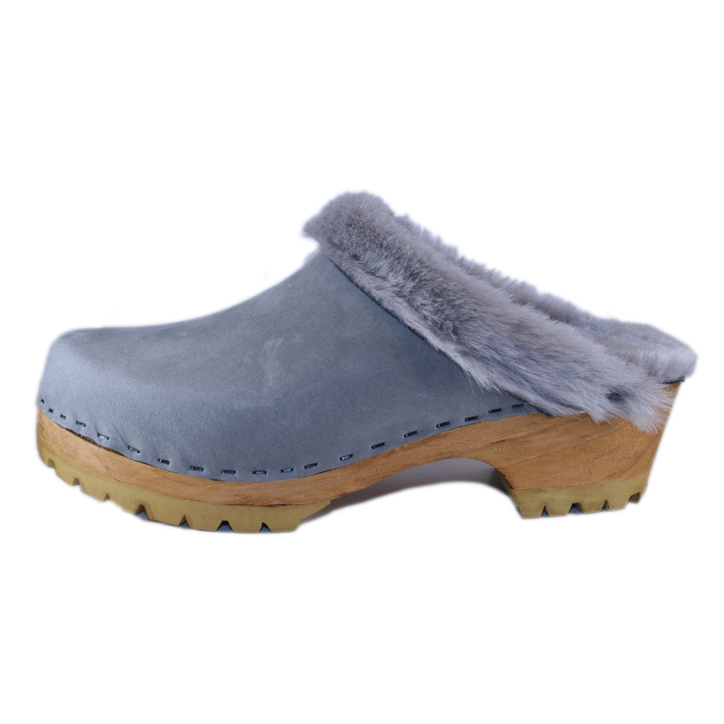 Mountain Sole Light Gray Shearling