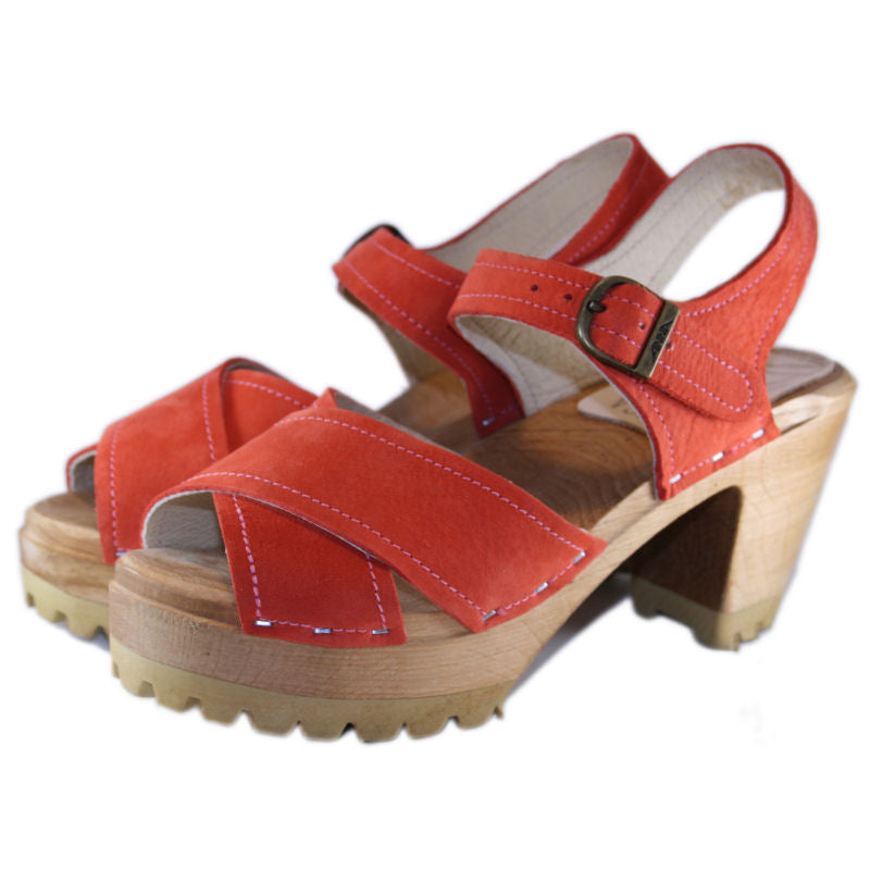 Papaya Suede Fashion Sandals