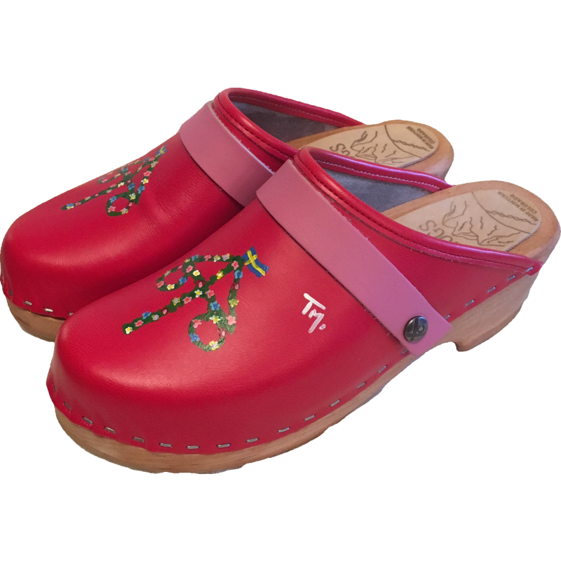Traditional Heel Hand Painted Red Midsummer, Made in Minturn, Colorado ...