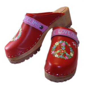 Mountain Sole Red Peace with your choice of Strap