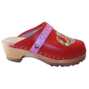 Mountain Sole Red Peace with your choice of Strap
