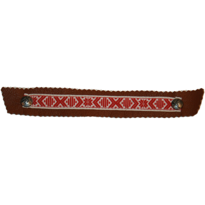 Scandinavian Red and White Narrow Ribbon Snap Strap – Tessa Clogs ...