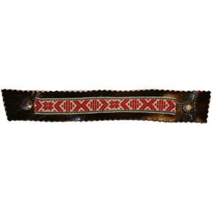 Red ,White and Green Scandinavian Ribbon Strap