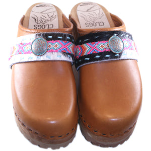Mountain Sole in Sunrise Oiled Tanned Leather with Taos Boho Strap