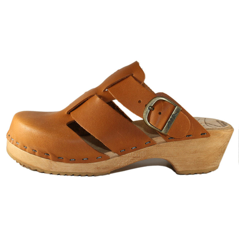 Traditional Heel Esther Sandal in Sunrise Oil