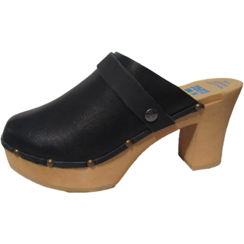Black Oil Tanned Ultimate High Clogs