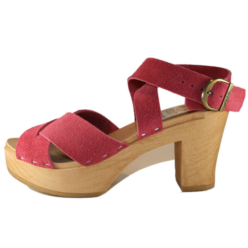 Ultimate High Heather Criss Cross Sandal in your choice of Leather