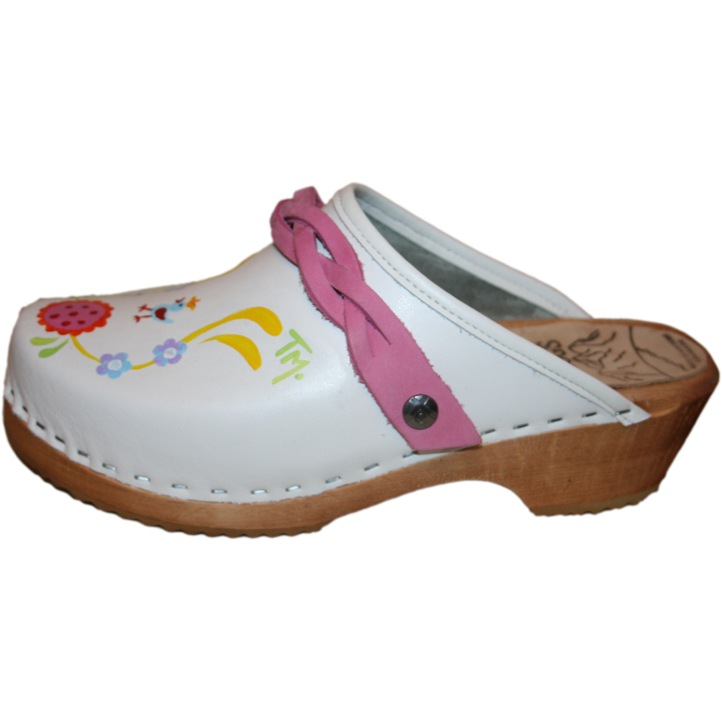 Tessa Hand Painted Snap Strap Clogs