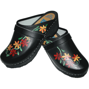 Traditional Heel Black Axelina - Orange