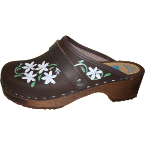 Traditional Heel Brown Oil Axelina-White