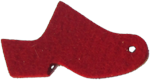 Traditional Heel Wool Dark Red