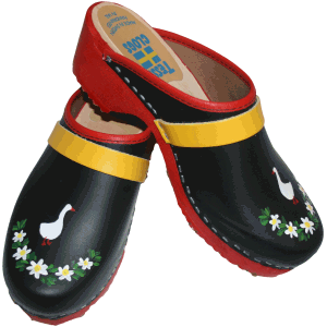 Red goose top baby shoes