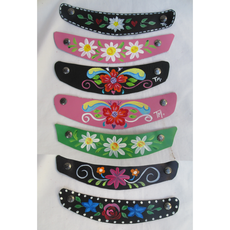 hand painted straps for clogs