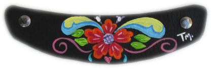 hand painted petra straps for clogs